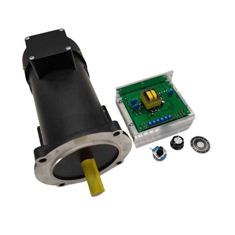 90V 3/4HP 1750RPM DC Brushed Air - Cooled Motor + Drive Kit: High - Torque for DIY Projects & Small - Scale Machinery