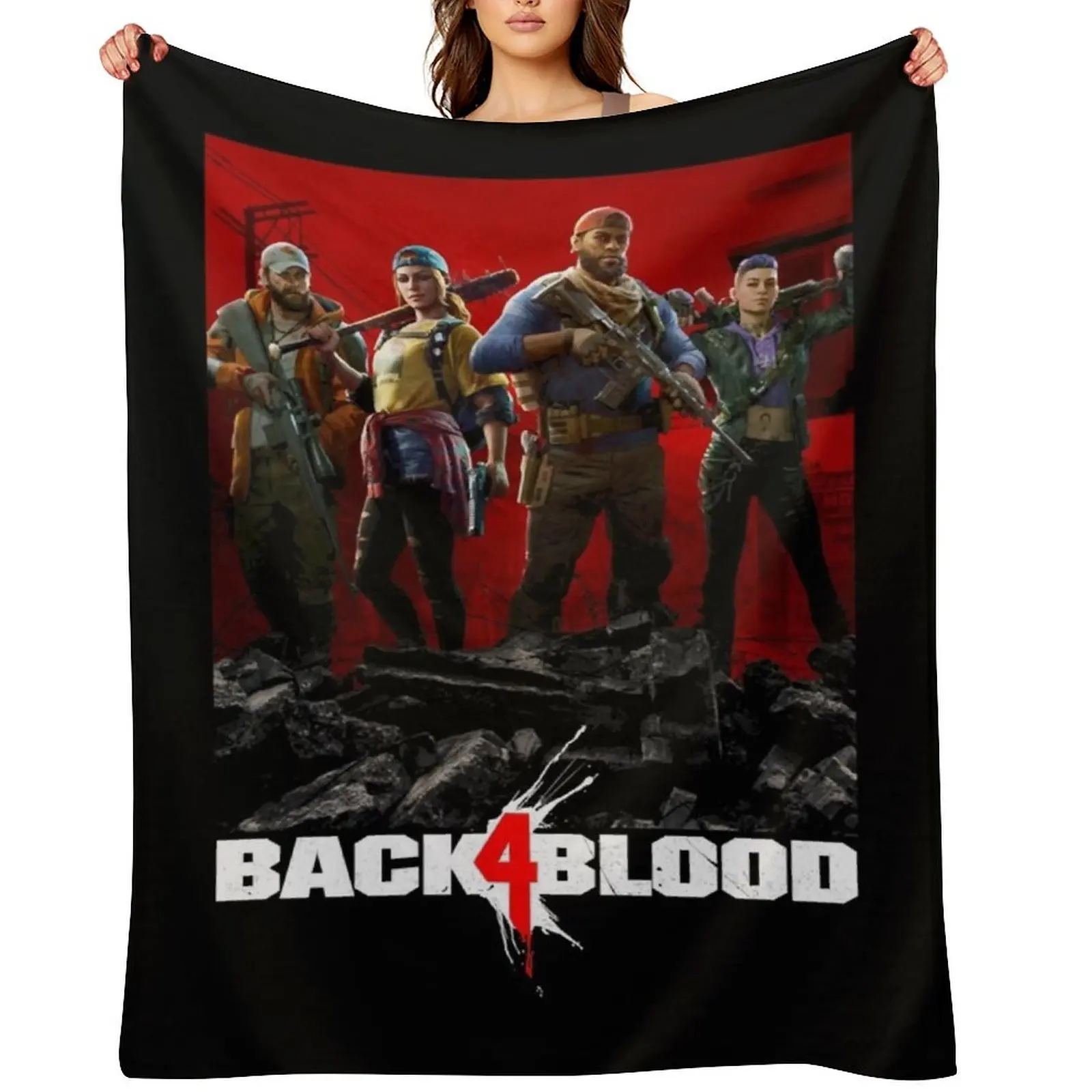 

Wonderful Memory Back Blood Cute Gift Throw Blanket Thins Designers Flannel Blankets
