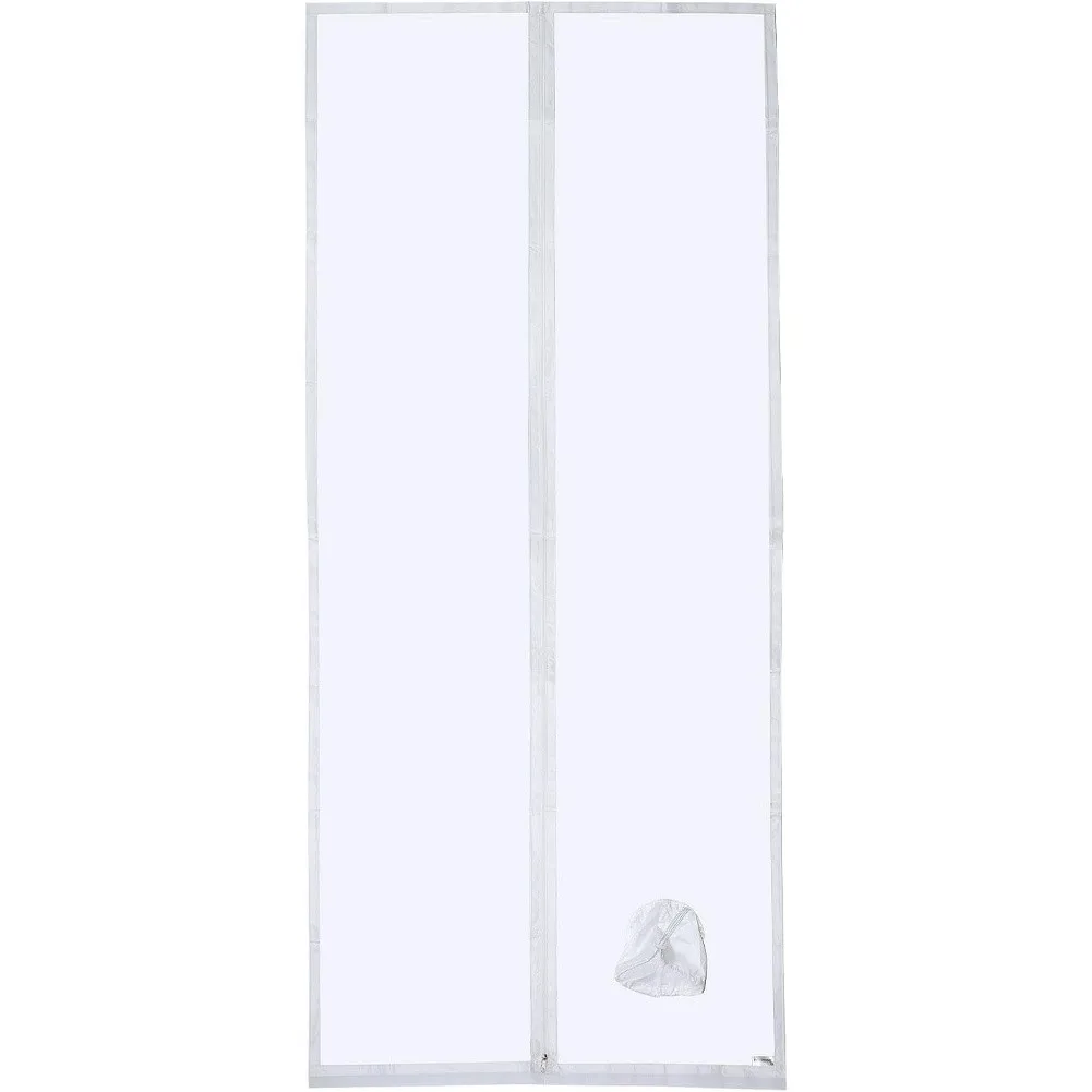 For Air conditioning sealing cloth for sliding doors with four zippers fits portable units and dryers up to 210 by 90 cm