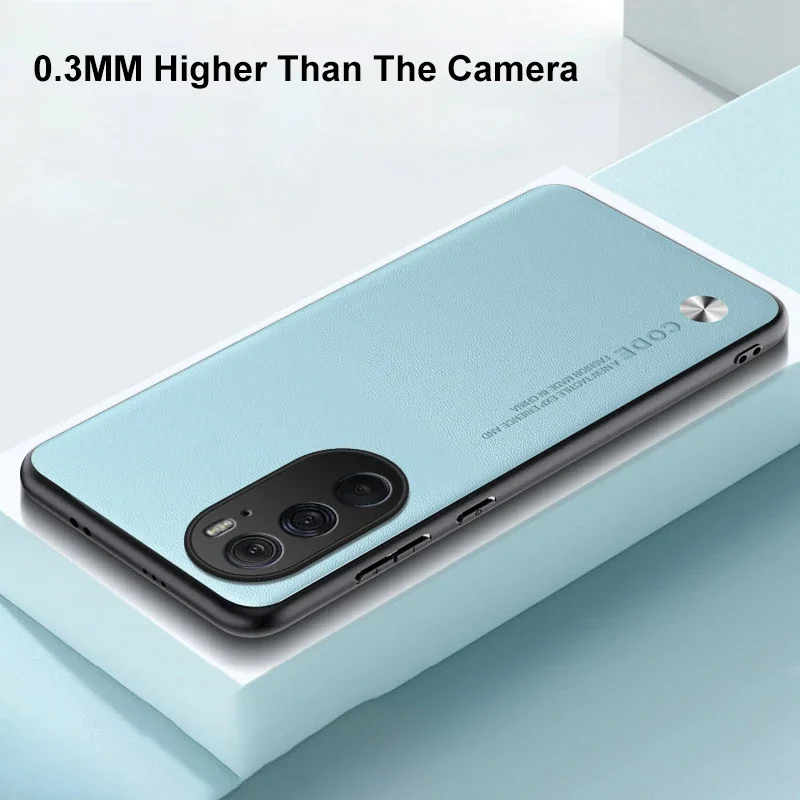 Silicone Full Protection Phone Case For Motorola Moto Edge 30 Pro X30 Edge Plus 2022 5G Matte Cover Luxury PU Leather Case Coque