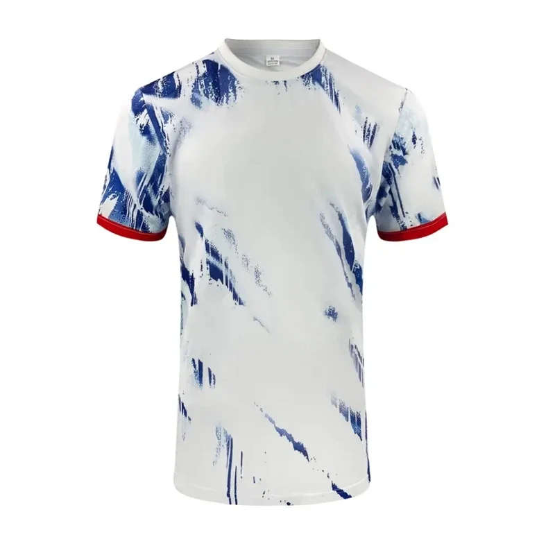 

Simple Quick Dry Sports T Shirts For Men Summer Short Sleeve Fashion 3D Printed Gym T-shirts Loose Breathable Crew Neck Tops