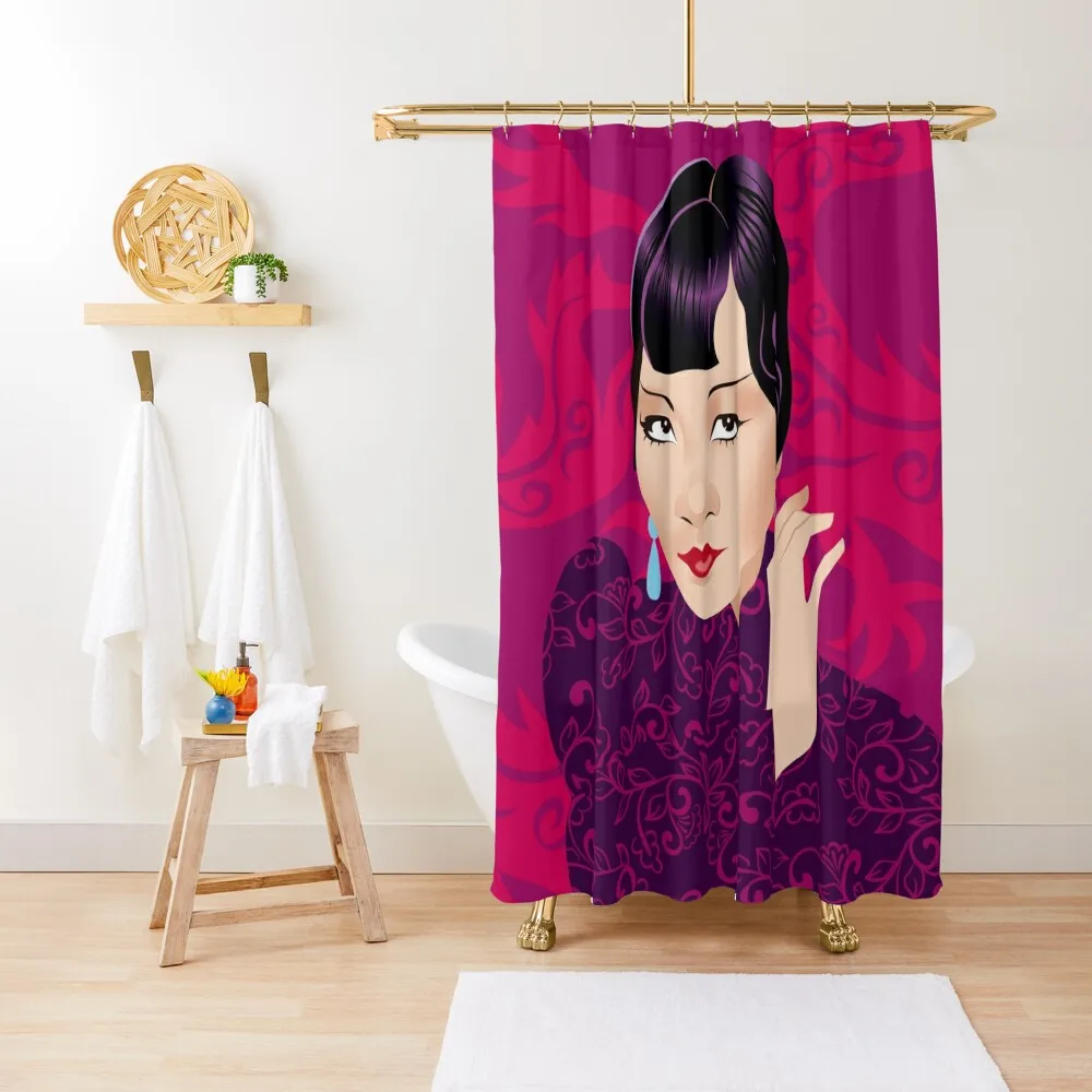 

Anna May Wong Shower Curtain Shower For Bathroom Set Toilet Accessories And Curtain