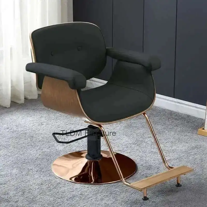 

Уникальное парикмахерское кресло для салона, профессиональное простое скандинавское современное парикмахерское кресло, модная удобная коммерческая мебель Silla Barbero