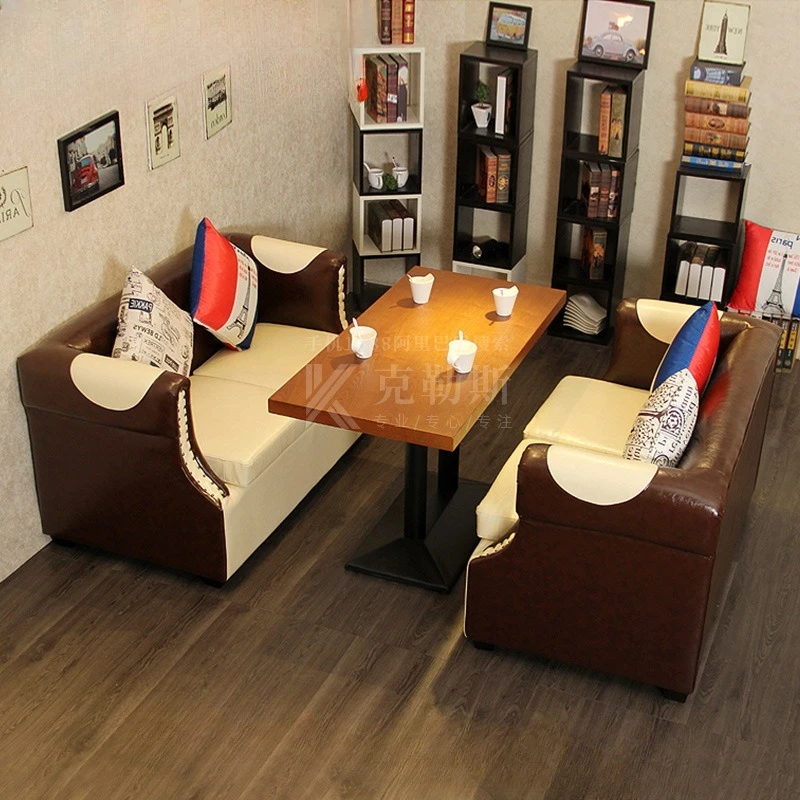 

Комплект мебели для кафе: диван, стол и стулья для чайной, зоны отдыха, переговорной, бара, чайной комнаты, зоны самообслуживания, в западном стиле, для десертных кафе, для неформальных встреч.