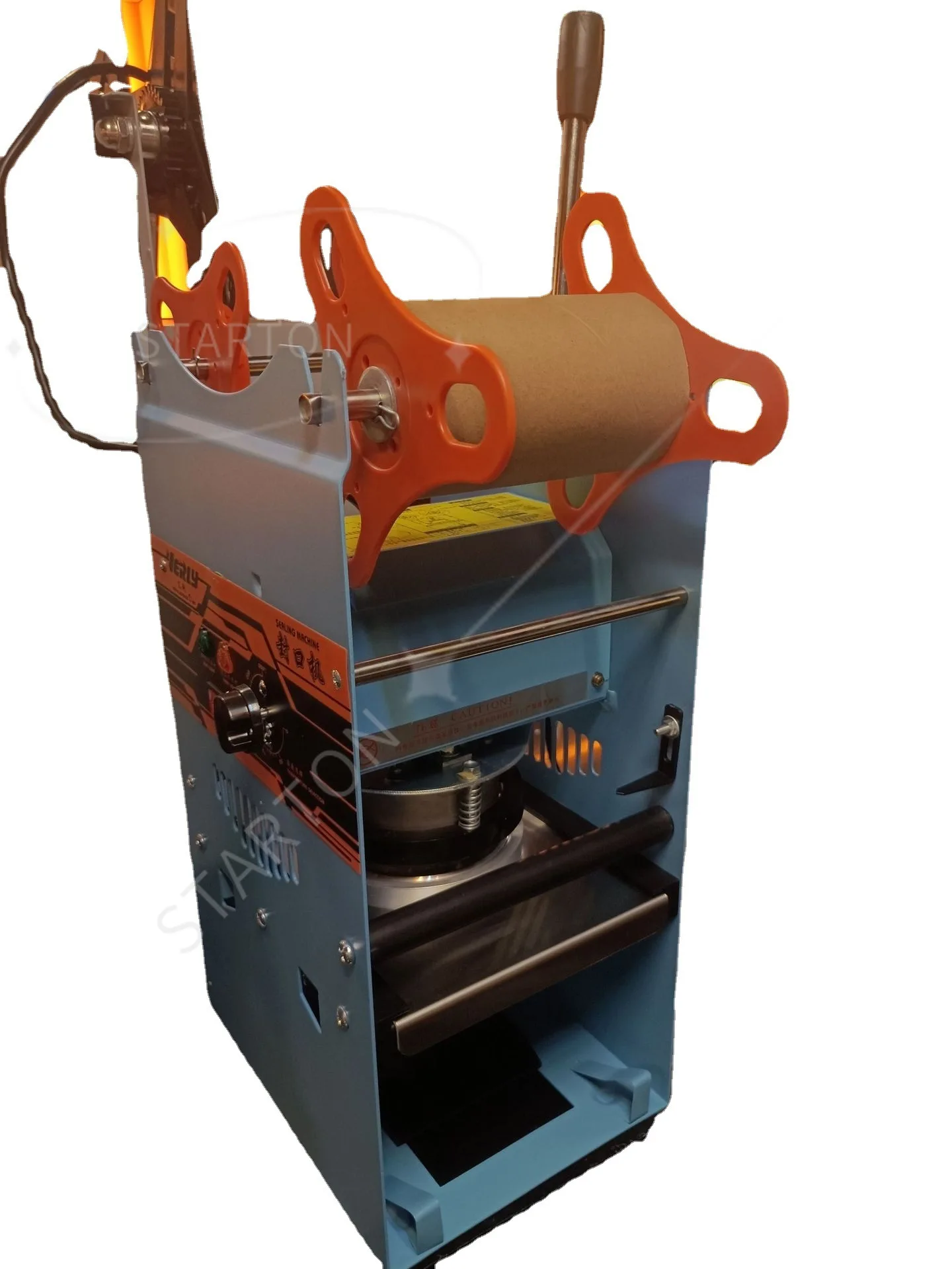 

Manual Cup Sealing Machine Plastic or Paper Bubble Tea Cup Sealer 220V