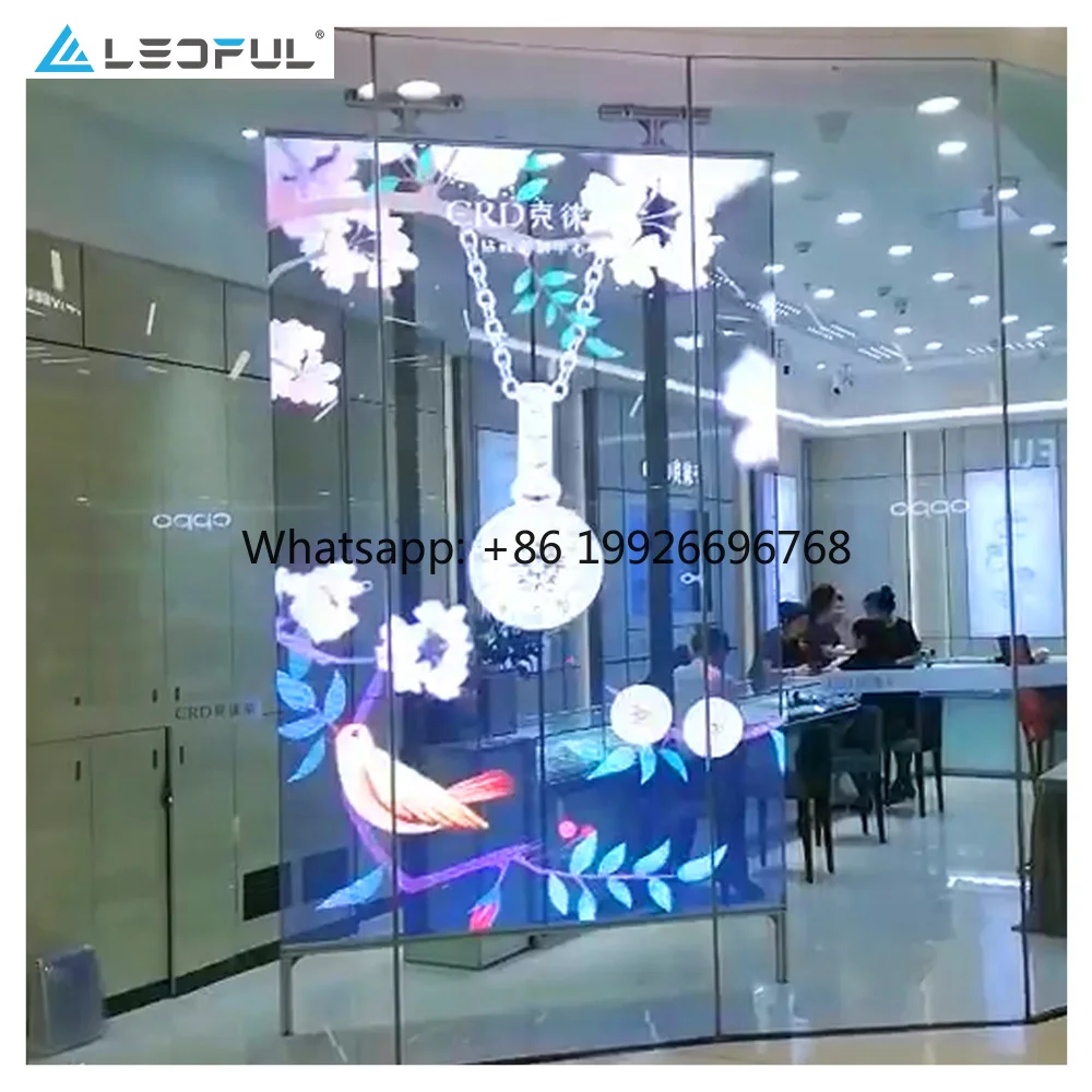 P2.95 Indoor and Outdoor Advertising Transparent LED Poster
