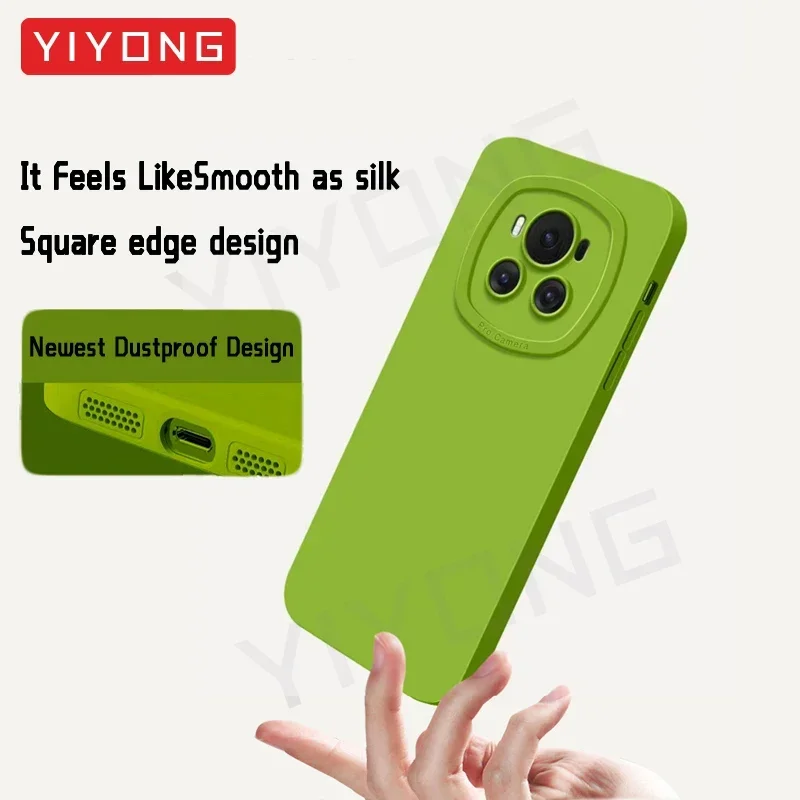 For Magic6 Pro Case YIYONG Silky Soft Liquid Silicone Cover For Huawei Honor Magic 6 6Pro 5 5Pro Magic5 Lite Phone Cases