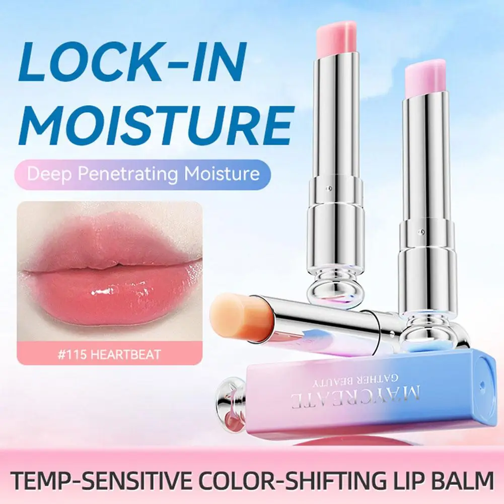 Lucidalabbra Idratante Non Grasso Cambia Colore per Cura Quotidiana, Rossetto Sfumato di Marca, Essenza Nutriente a Penetrazione Profonda