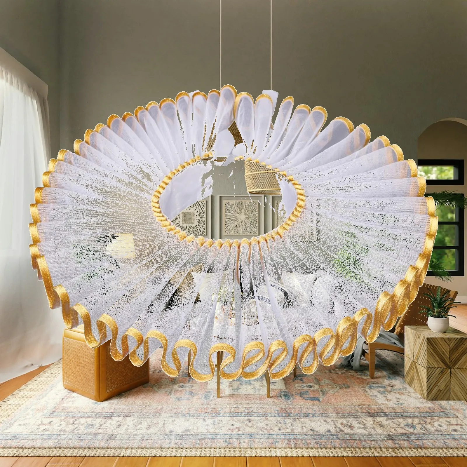 Elizabethan Neck Ruff Theater Cosplay Comfortable Ruffled Collars for Festival