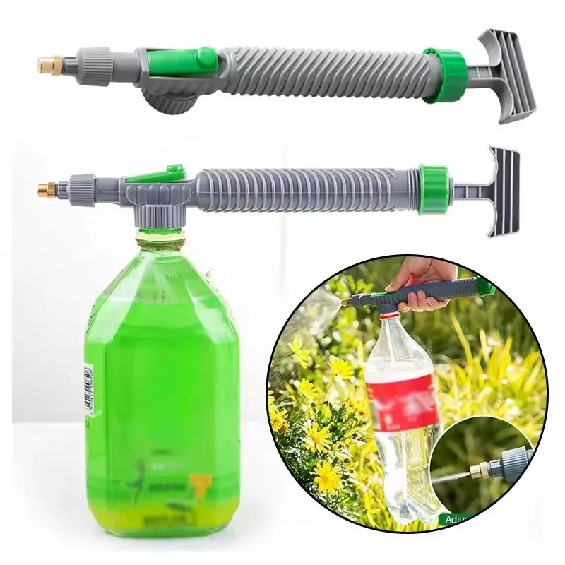 1/2/3/4pcs Sprayer High Pressure Pump Adjustable Beverage Bottle Nozzle Garden Irrigation Tools Agricultural Irrigation