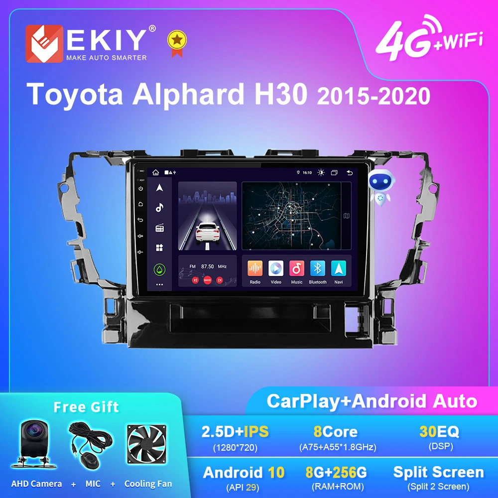 

EKIY X7 Android Car Radio For Toyota Alphard H30 2015-2020 Smart Multimedia Video Player Stereo Navigation GPS 2Din 4G Head Unit