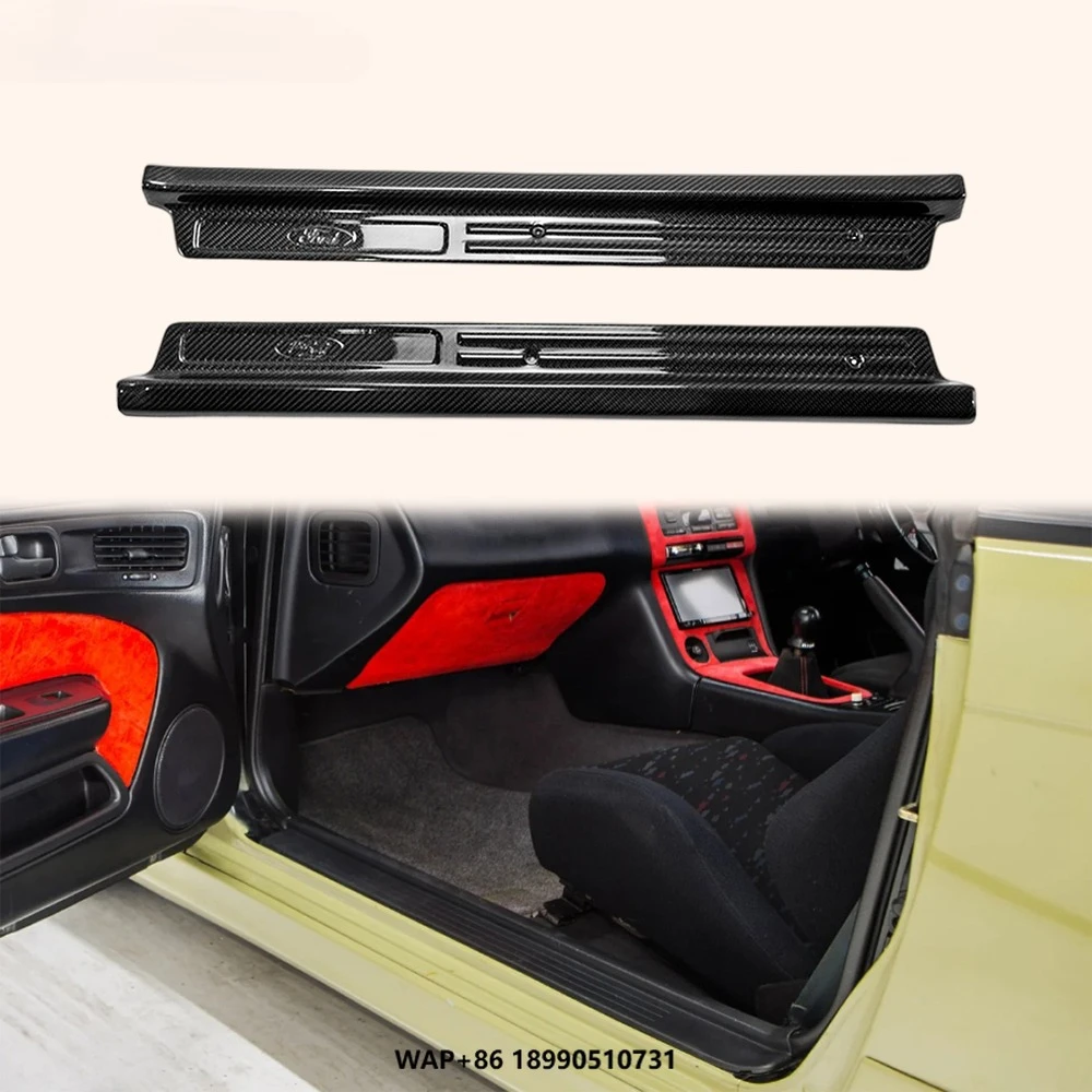 

For Nissan Silvia S14 S14A 200SX 93-98 Body Parts OE Style Carbon Door Sill Plate Cover
