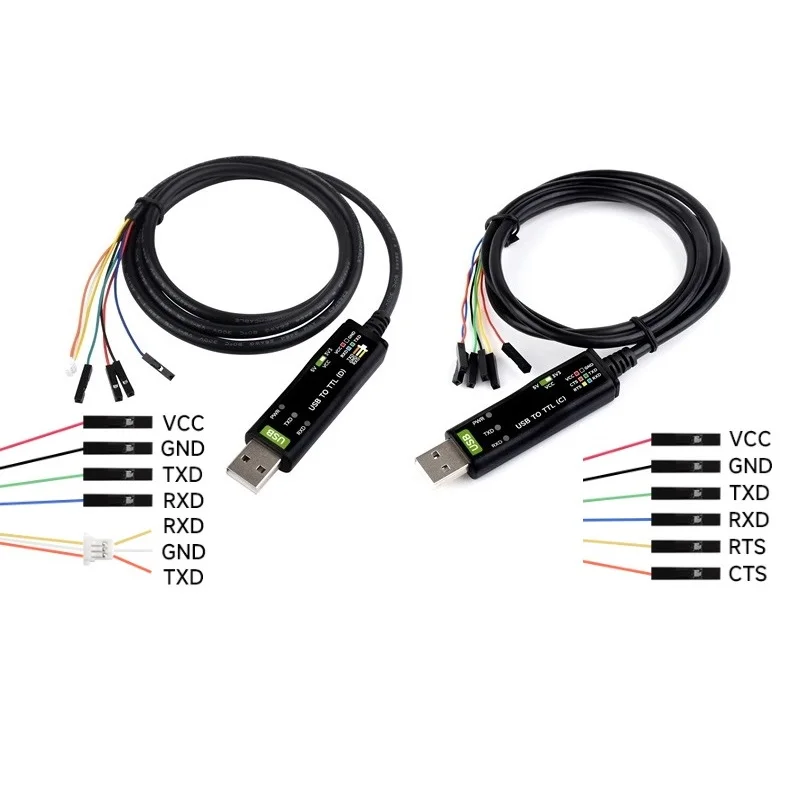 

USB to TTL Serial Interface Dupont Cable Interface Industrial Grade FT232RNL Chip Support 3.3V/5V Switching