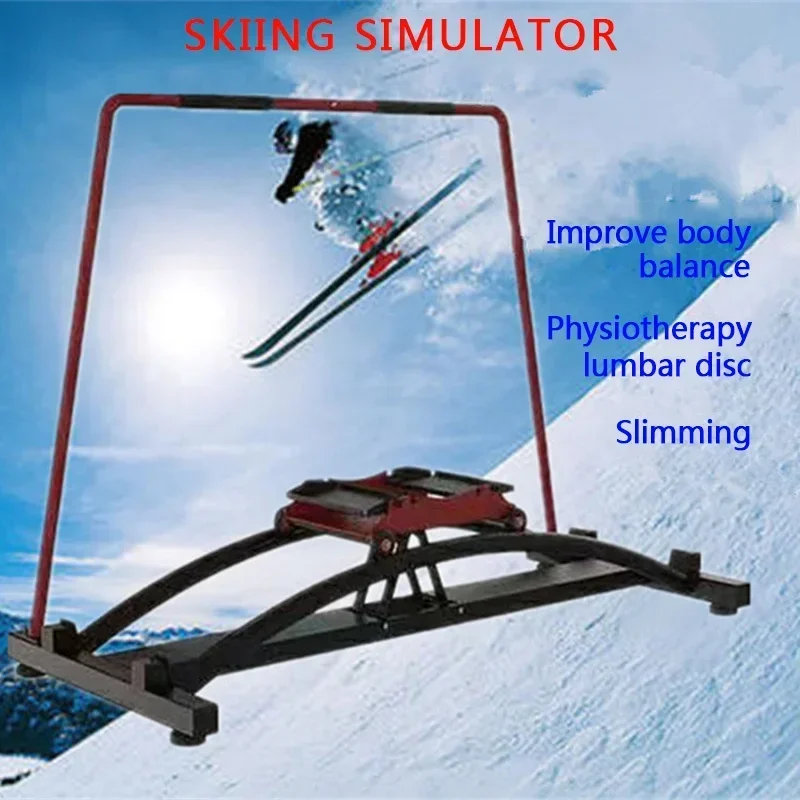 

Модернизированное упражнение для поясничного отдела позвоночника, устройство для скручивания талии, подшипник 120 кг, симулятор лыж, лыжный фитнес, прицелище для основного входа в помещении