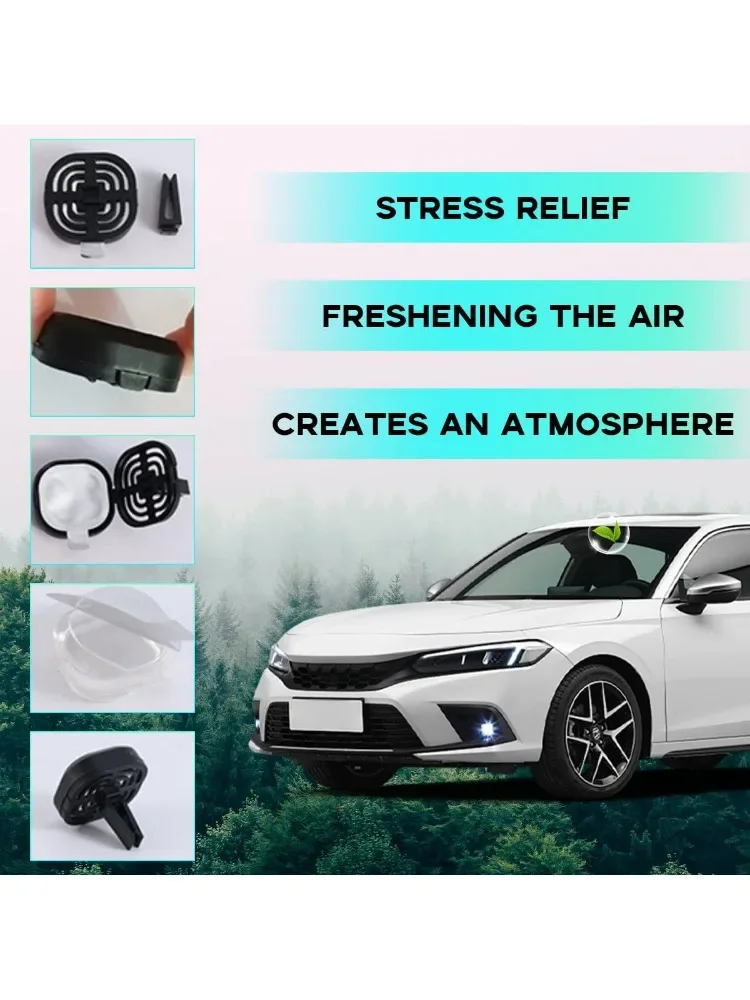 Car Air Freshener Vent Clip,  Refresher Odor Eliminator Fresh Air Vent Clips Suitable for Vehicles, Home, Office (New Car)