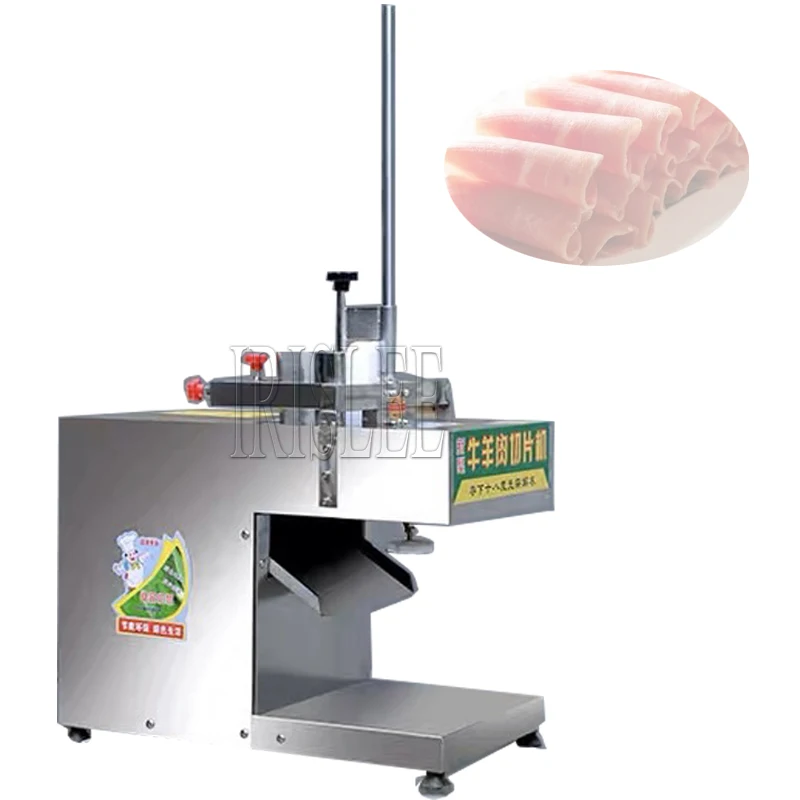 Automatic Electric Meat Slicer Mutton Roll Grinder Food Mincer Knife Beef Lamb Cutting Machine Slicing Vegetable Bread Cutt