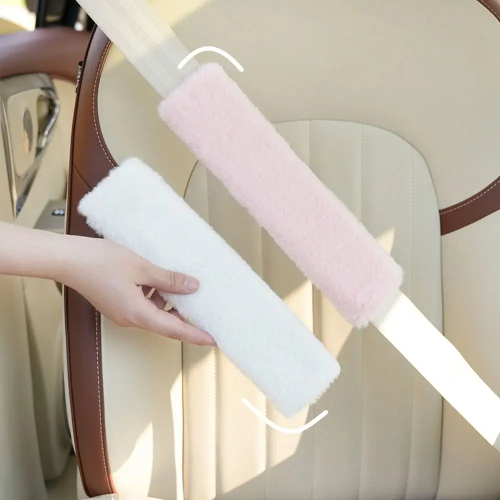 

Soft Plush Car Seat Belt Cover Comfortable Ornaments Seat Belt Shoulder Pad Automobiles Driving Safety Belts Protector