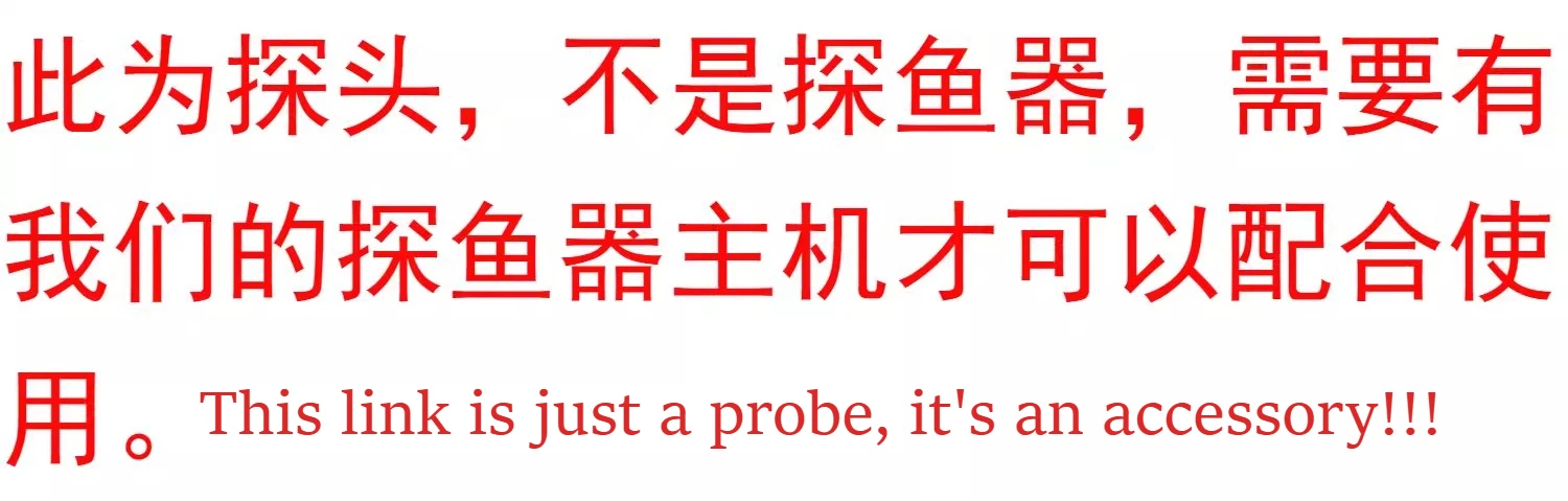 Acessórios originais sonda sonar recarregável totalmente à prova d'água com luz de isca de peixe