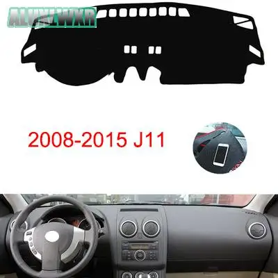 Car Dashboard Avoid Light Pad Instrument Platform Desk Cover Mats Carpets Auto Accessories for Nissan Qashqai J11 2008 to 2015 view 3