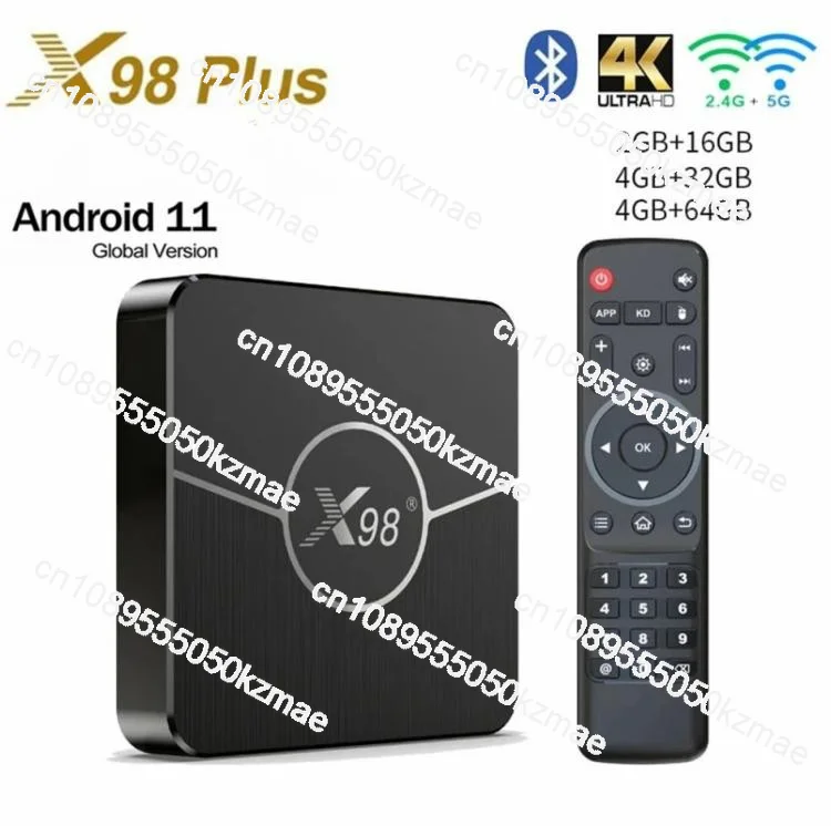 X98 plus s905w2 bt5.0 quad core dual band android 11.0 tv box