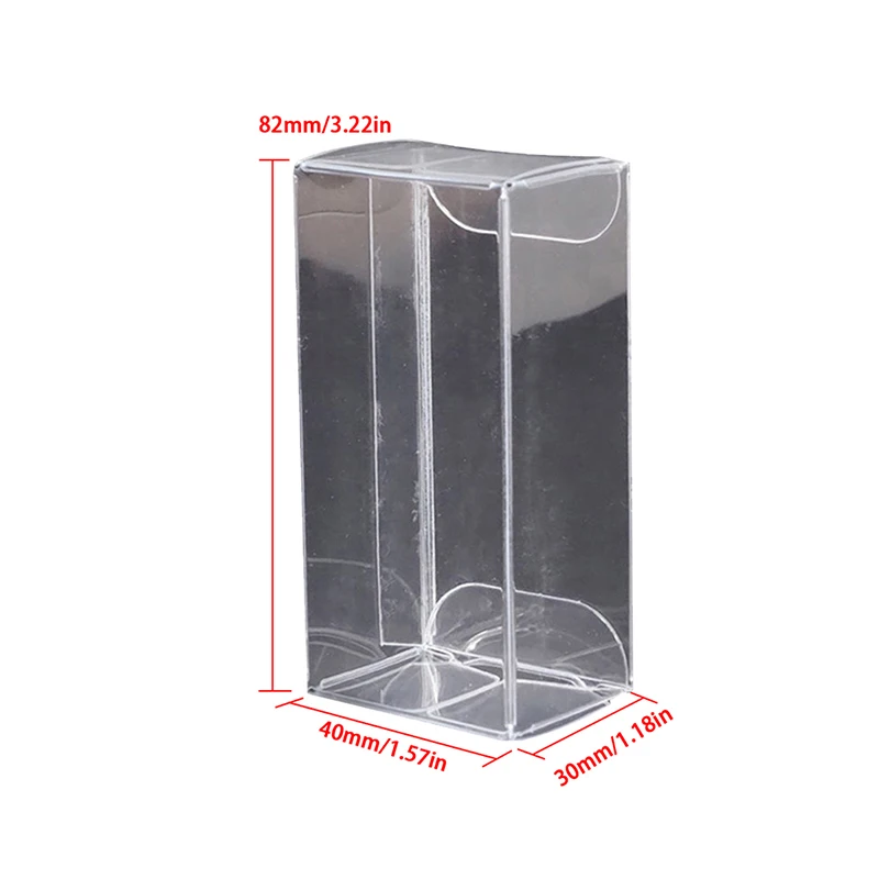 PVC Display Box Dustproof Storage Boxes Clear Case Protection Showcase for Car Model Toy Decoration Gift 10/20/30/50/100 pcs