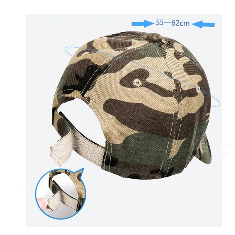 Outdoor Sports Korean Version Hat Men'S Tactical Foreign Trade Cap, Cap, Women'S Camouflage Baseball Cap, Solid Color Sunscreen