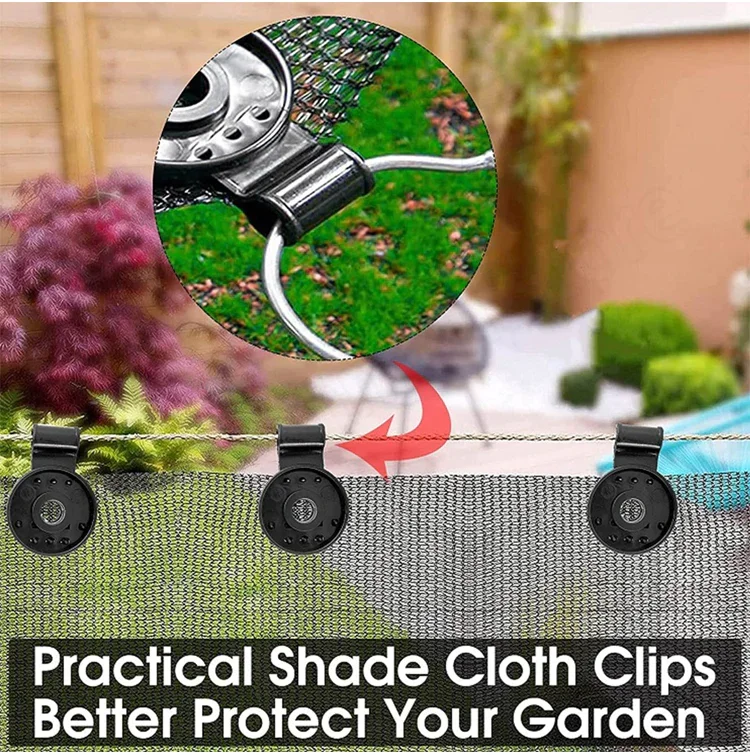 20/40PCS Sun Shade Net Clip Garden Tools Greenhouse Shade Cloth Fix Clamp Plastic Grommet Fence Netting Installation Hook