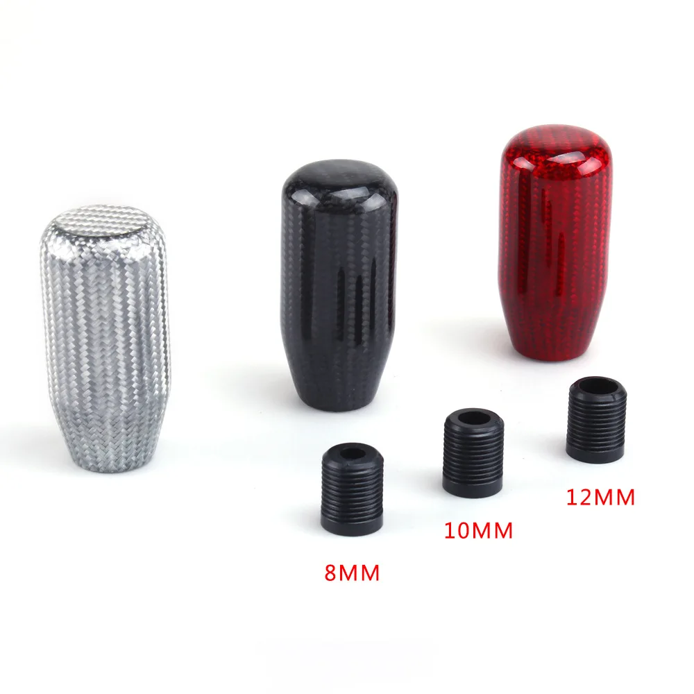 

Car Gear Shift Knob Universal Carbon Fiber Shifter Lever Knob