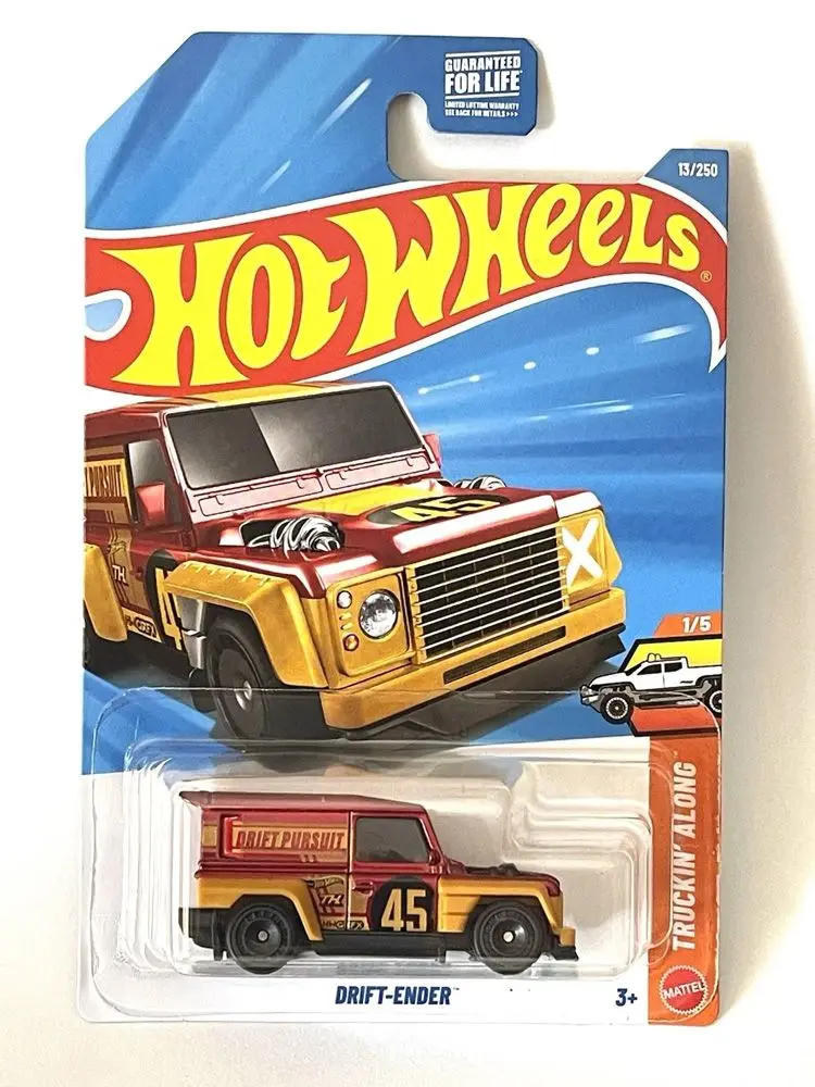 

Hot Wheels Cars 2026 A Drift-Ender Оранжевая металлическая литая модель игрушечного транспортного средства