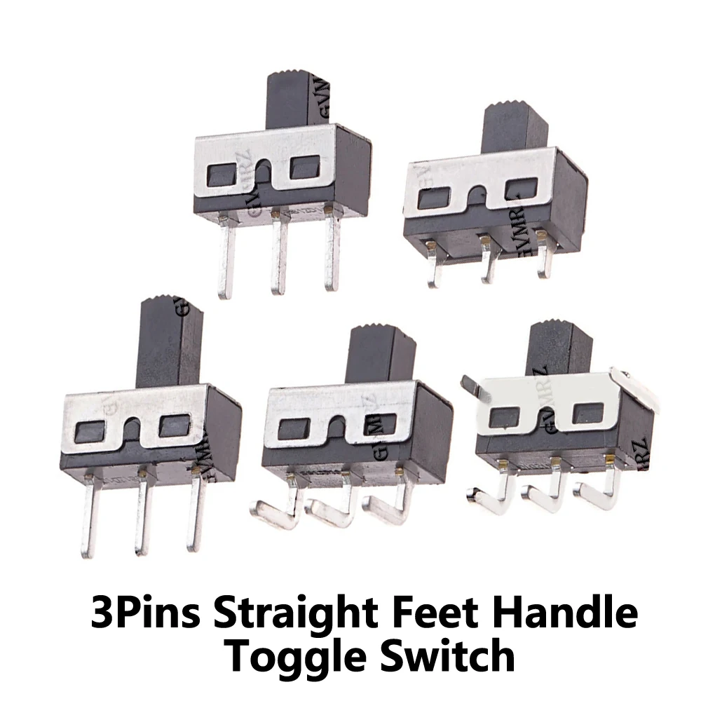 10PCS 3A 250V SS12D06 SS12D10Toggle Switch 3Pins Straight Feet Handle High 5mm Spacing Of 4.7mm SS12D10 Power Switches 3.5mm/7mm