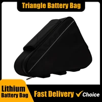 Bolsa de batería triangular para bicicleta eléctrica, 36V, 48V, 60V, 72V, E-BIKE, bolsas triangulares para cuadro de bicicleta negra, carga máxima de 126 celdas