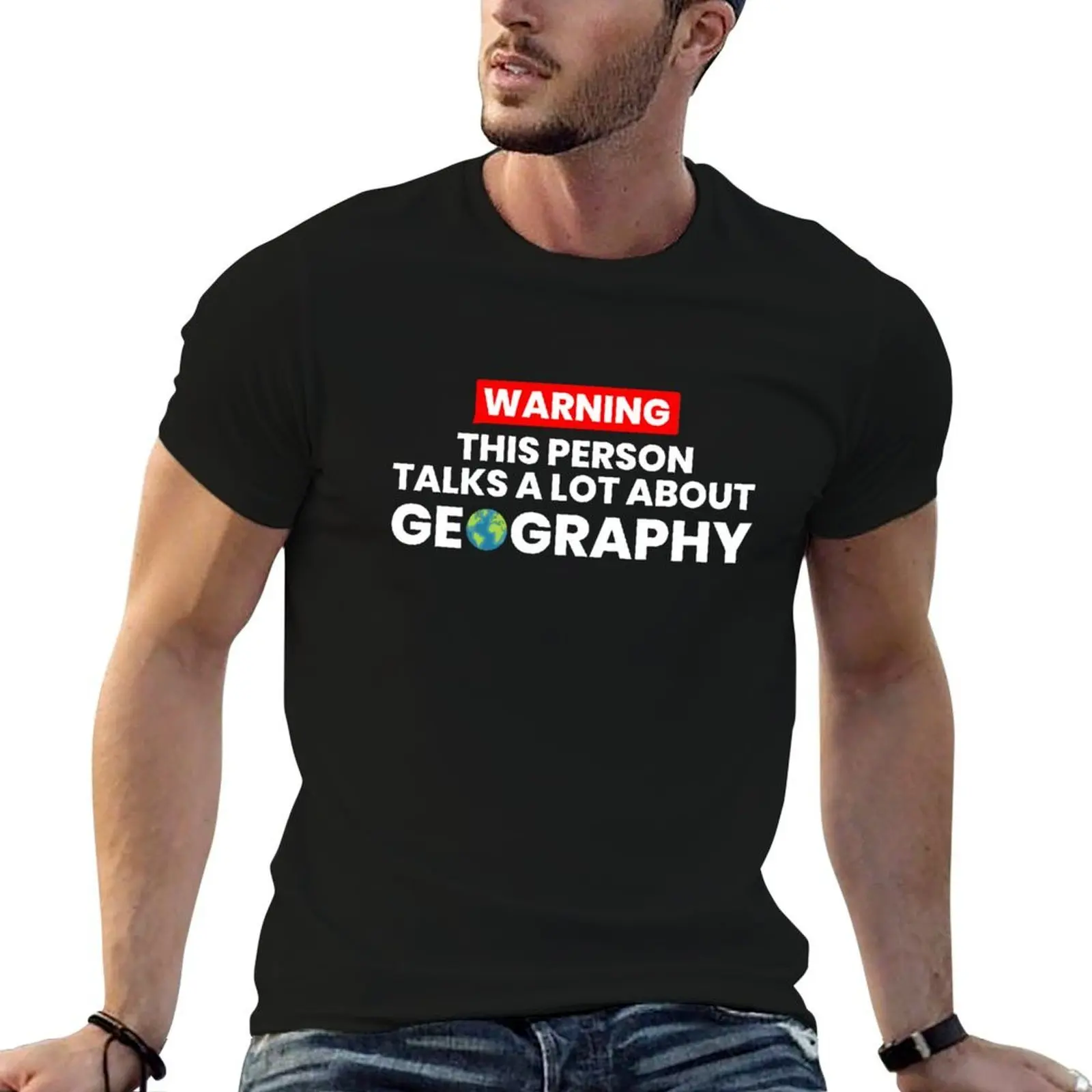 T-shirt pour amoureux de la géographie, Streetwear, imprimé