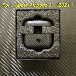 Apple Airpods 3용 실제 탄소 섬유 이어폰 케이스 AirPods Pro 2(2022) 케이스용 탄소 섬유 이어폰 무선 블루투스