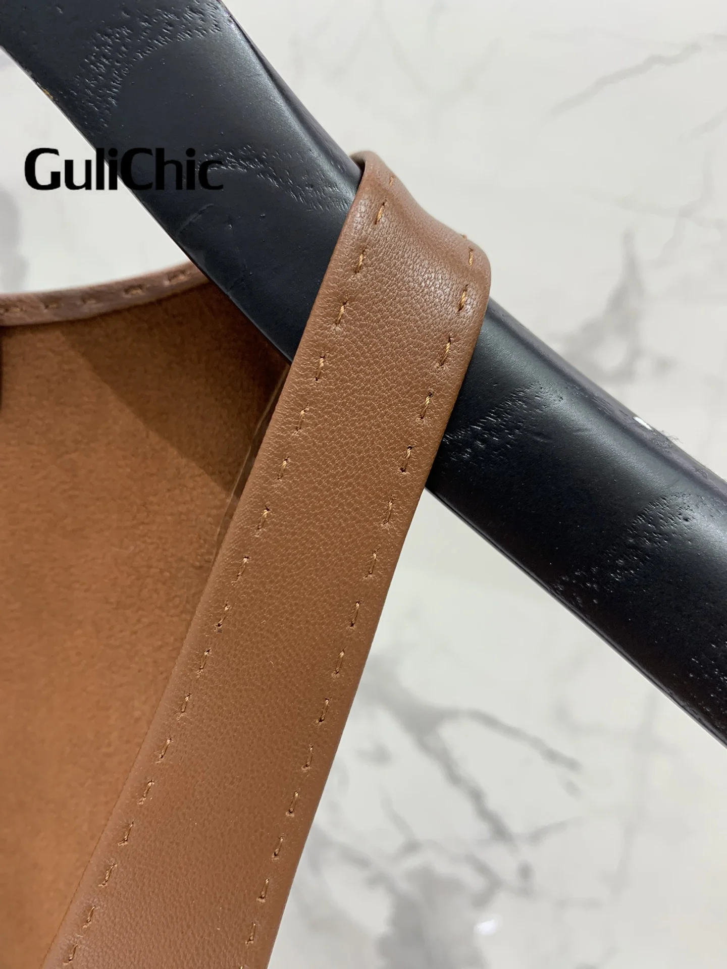 8.9 GuliChic Genuine Leather Sheepskin Vest Women\'s Clothes Fashion Sexy U-Neck  Sleeveless Handmade Stitched All-Match Tank Top