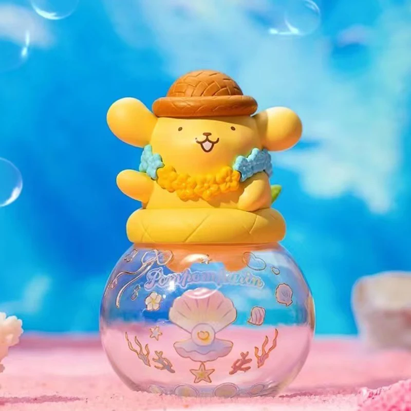 Ocean Pearls Series Storage Pot Pom Pom Purin Action Figure Toys Cute PomPomPurin Sanrio Anime Figure Dolls Gifts Collection