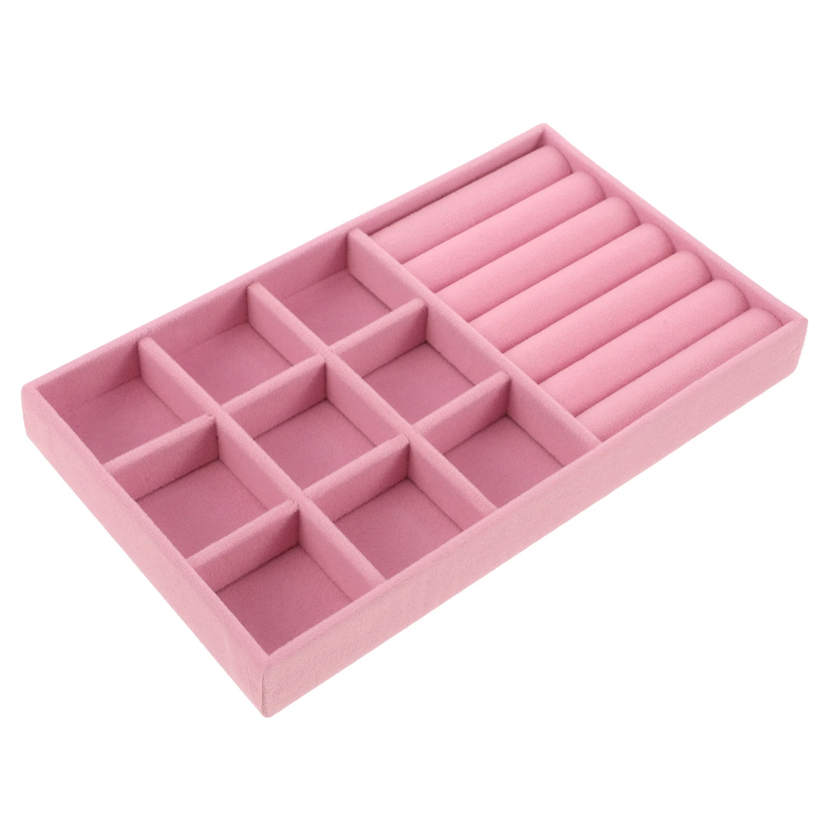 

8Pcs Jewelry Organizer Tray Drawer Insert Divided Storage Holder Stackable Organizer for Necklace Bracelet Earring Ring Brooch