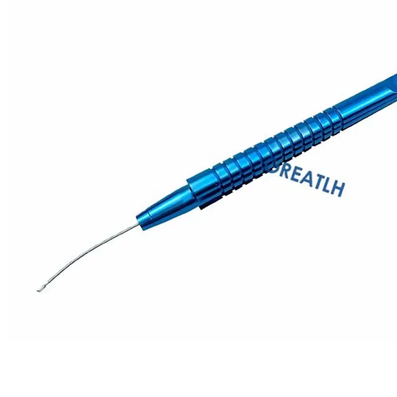 1pcs Titanium Alloy 25G Retinal Capsulorhexis Forceps Straight Serrated Forceps Ophthalmic Instruments