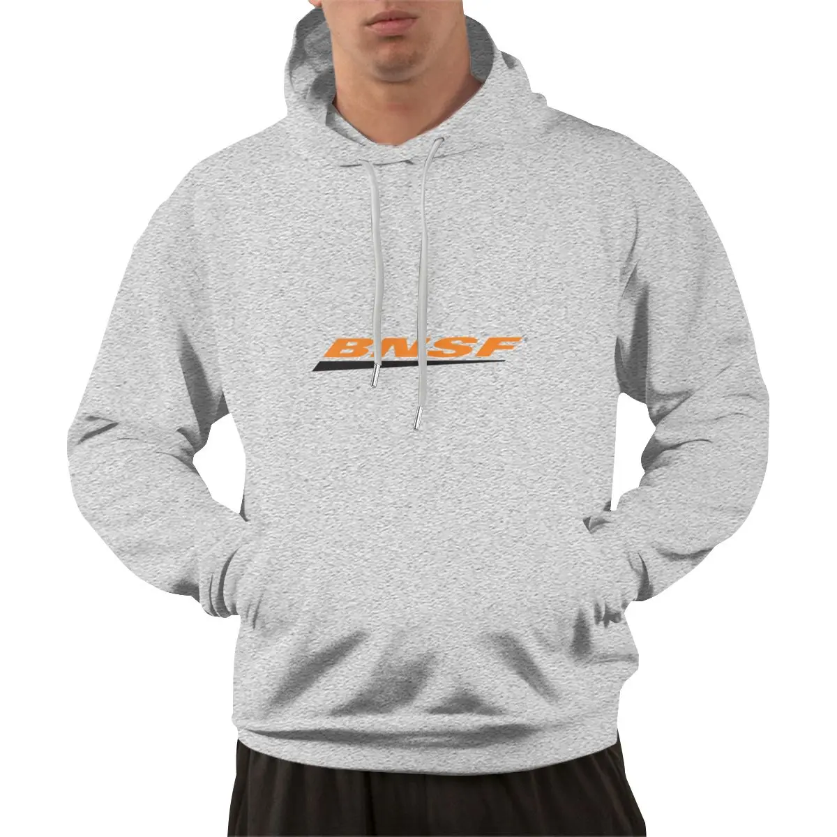 BNSF Train Logo Casual Hoodies Pullovers Cotton Sweatshirts Men Women Tops