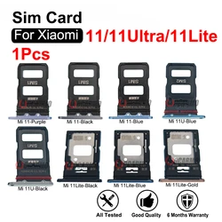 1Pcs For Xiaomi 11 Ultra 11 Lite Mi 11T Pro Sim Tray MicroSD Sim Card Holder Nano Slot Replacement Parts