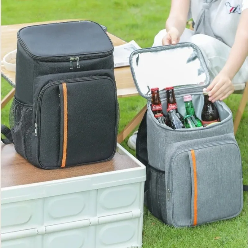 Oxford Waterproof Thickened Food Organizer Storage Rucksack For Students And Workers Insulated Cooler Bag For Outdoor Picnic