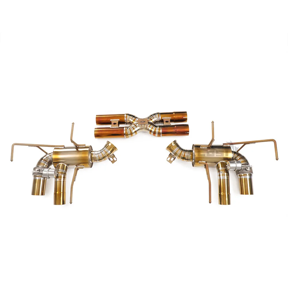 

Suitable for Ferrari F12berlinetta/TDF6.3V12 Titanium Cat Back with X-tube Valve Middle Tube