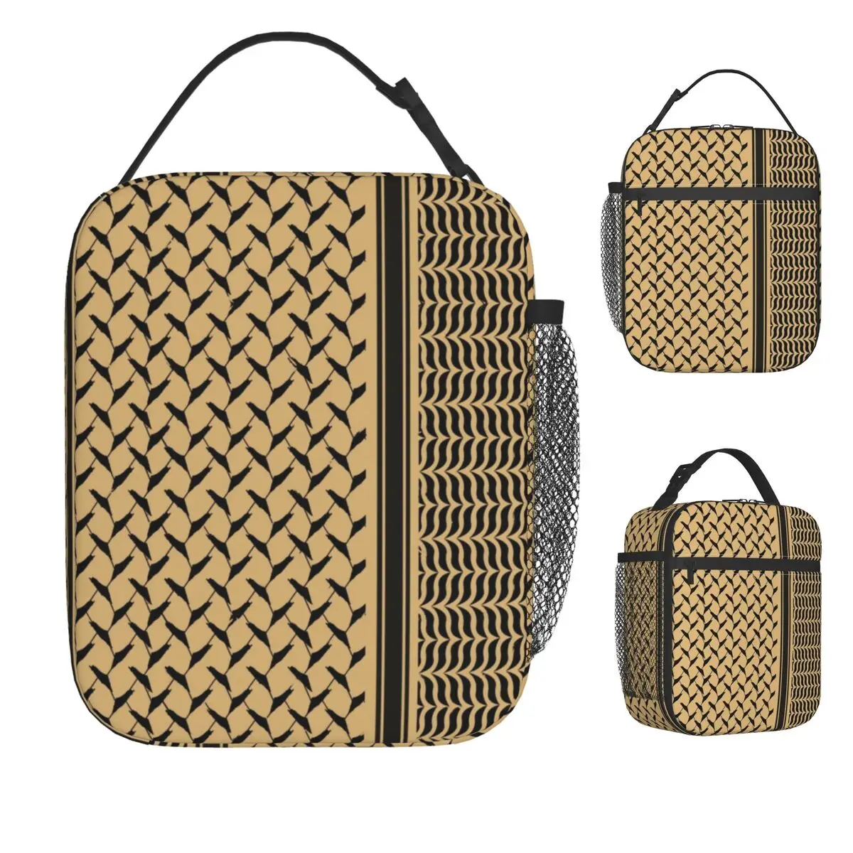 

Палестинская сумка для обеда Hatta Kufiya, народный офисный ланч-бокс для девочек, повседневный графический дизайн, термосумки для обеда, Оксфордская сумка-холодильник