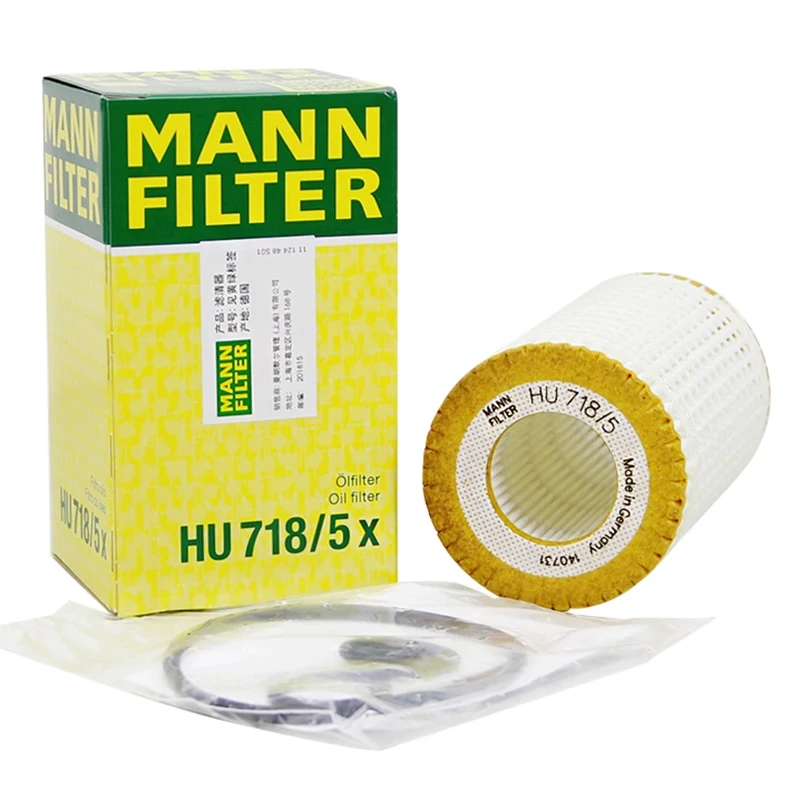 MANN FILTER HU718/5X Oil Filter for Cheysler 3.2L Mercedes-Benz W202 W203 W204 W211 S210 S211 71775180 A1121840225 1121800009