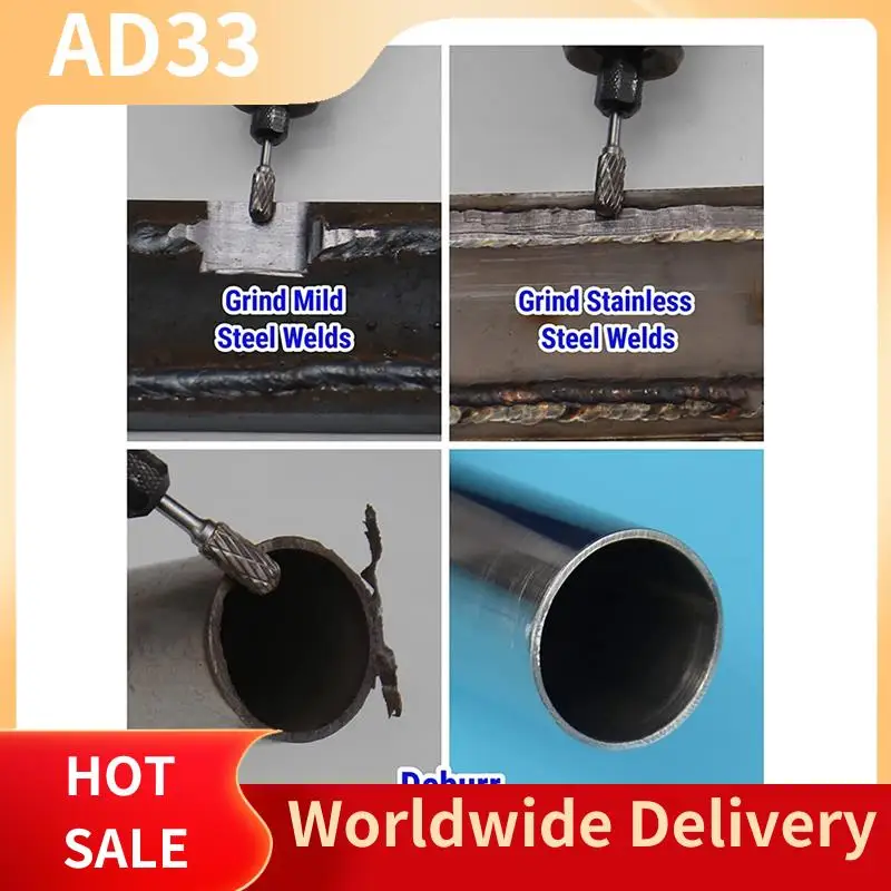 ข้อเสนอที่ดีที่สุด 20 ชิ้นเครื่องบดแบบไดร์ฟ เครื่องมือ ตะไบไม้แกะสลัก 1/8 นิ้วก้านสำหรับโลหะ ไม้ เชื่อม บด ขัด