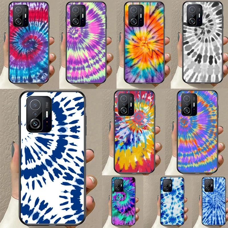 Rainbow Spiral Tie Dye Funda For POCO F5 F3 M5s C40 F4 GT X3 X4 X5 Pro Case For Xiaomi 12 13 Lite 11T 12T Pro 12X