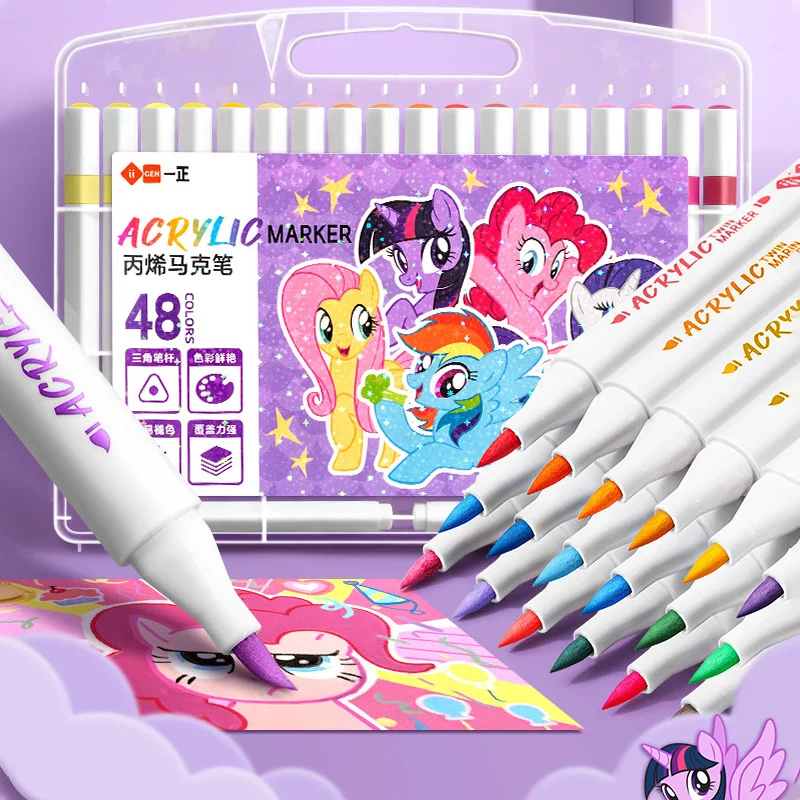 

48colors Single-Head Art Markers For Adult /Children Coloring Lettering Painting Kwaii Cartoon Mark Pens Back To School Anime