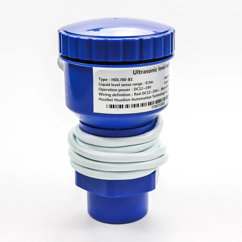 IP65 IP68 4-20ma DC24V WiFi GPS عمق المياه بالموجات فوق الصوتية مستوى السائل متر محول الاستشعار مع شاشة الكريستال السائل لخزان المياه