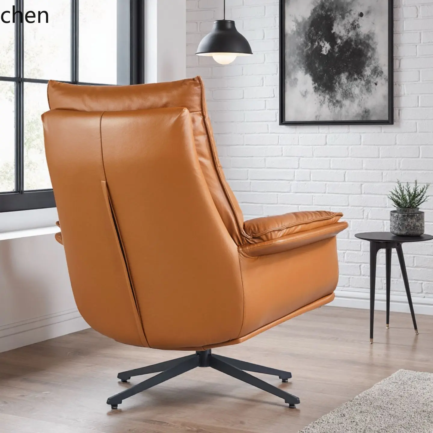 HXL Leather Comfortable Office Sofa Chair Business Swivel Backrest Sofa Chair