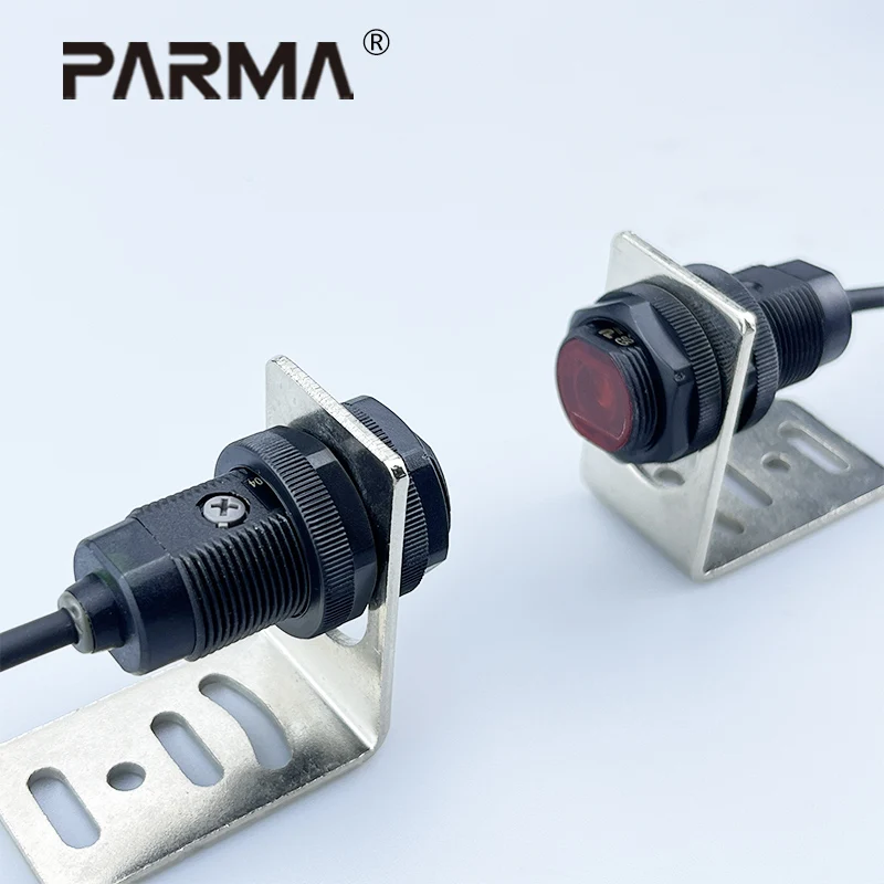 PARMA M18 cylindrical long-range counter-launched photoelectric sensor detection range of 10m visible infrared light GS18-TG10MN