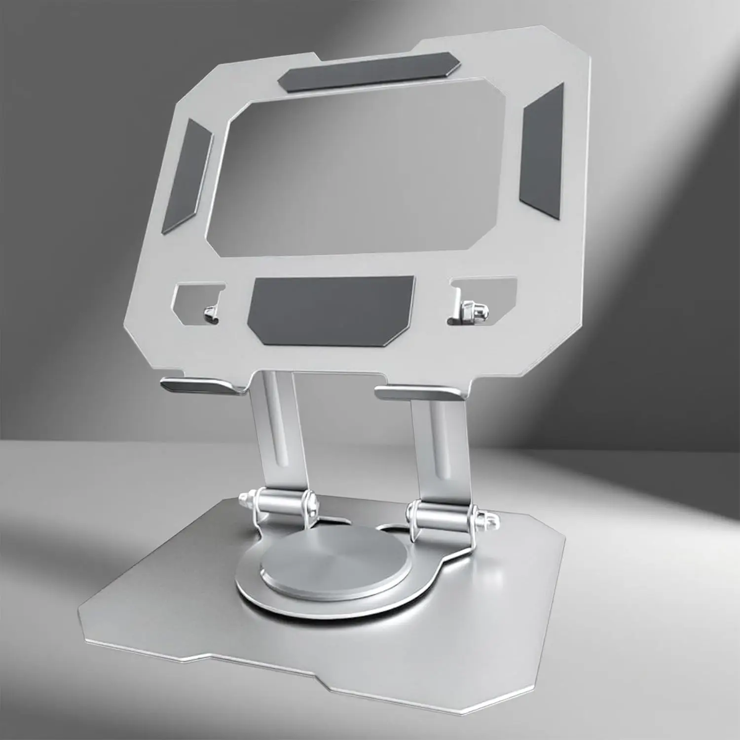 Soporte Giratorio para Tablet, Base Giratoria de 360°, Soporte Ajustable para Dibujar, Compatible con iPad/Air/Mini y Má